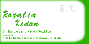 rozalia kidon business card